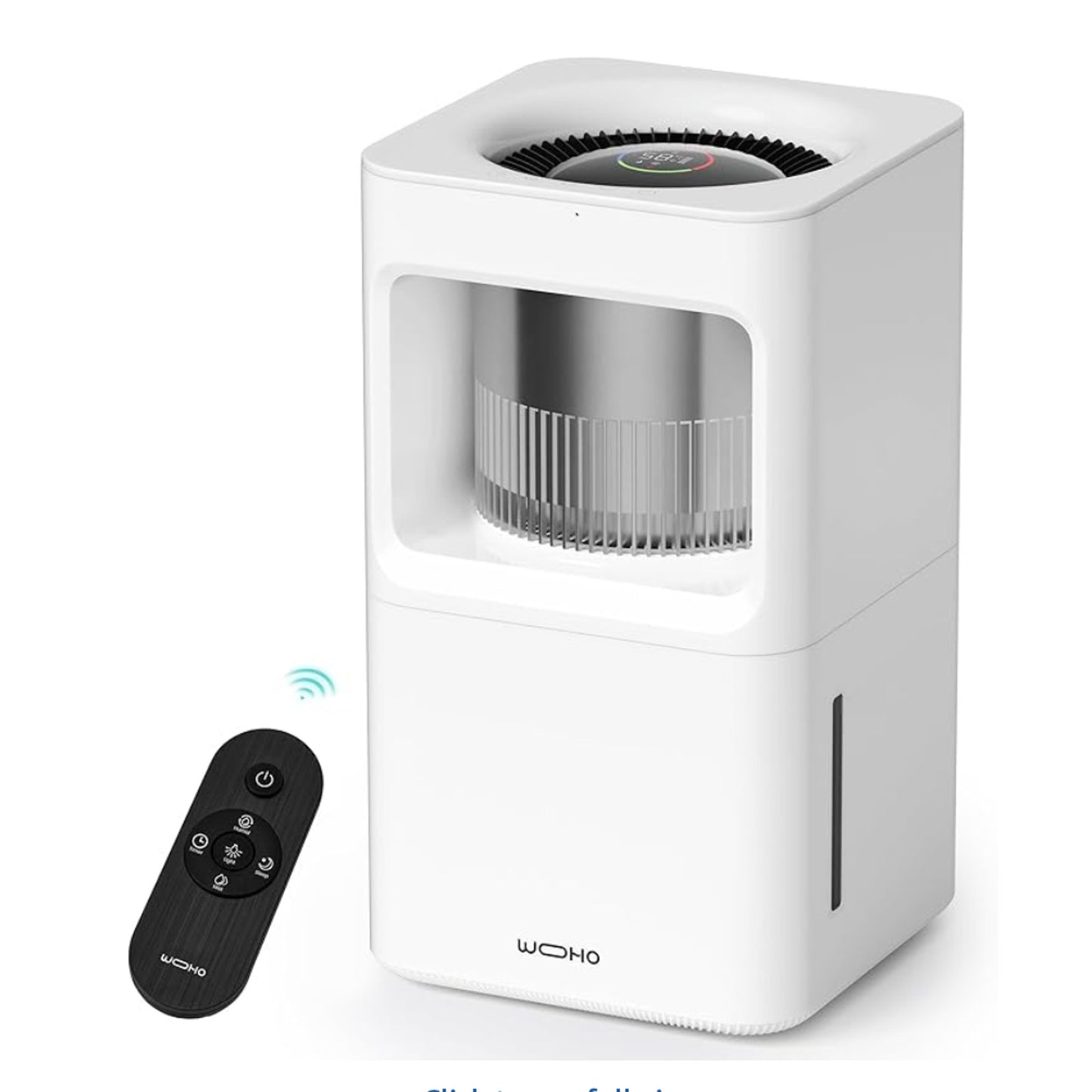Evaporative Humidifier for Bedroom, 2.11Gal/8L Quiet Humidifiers Large Room