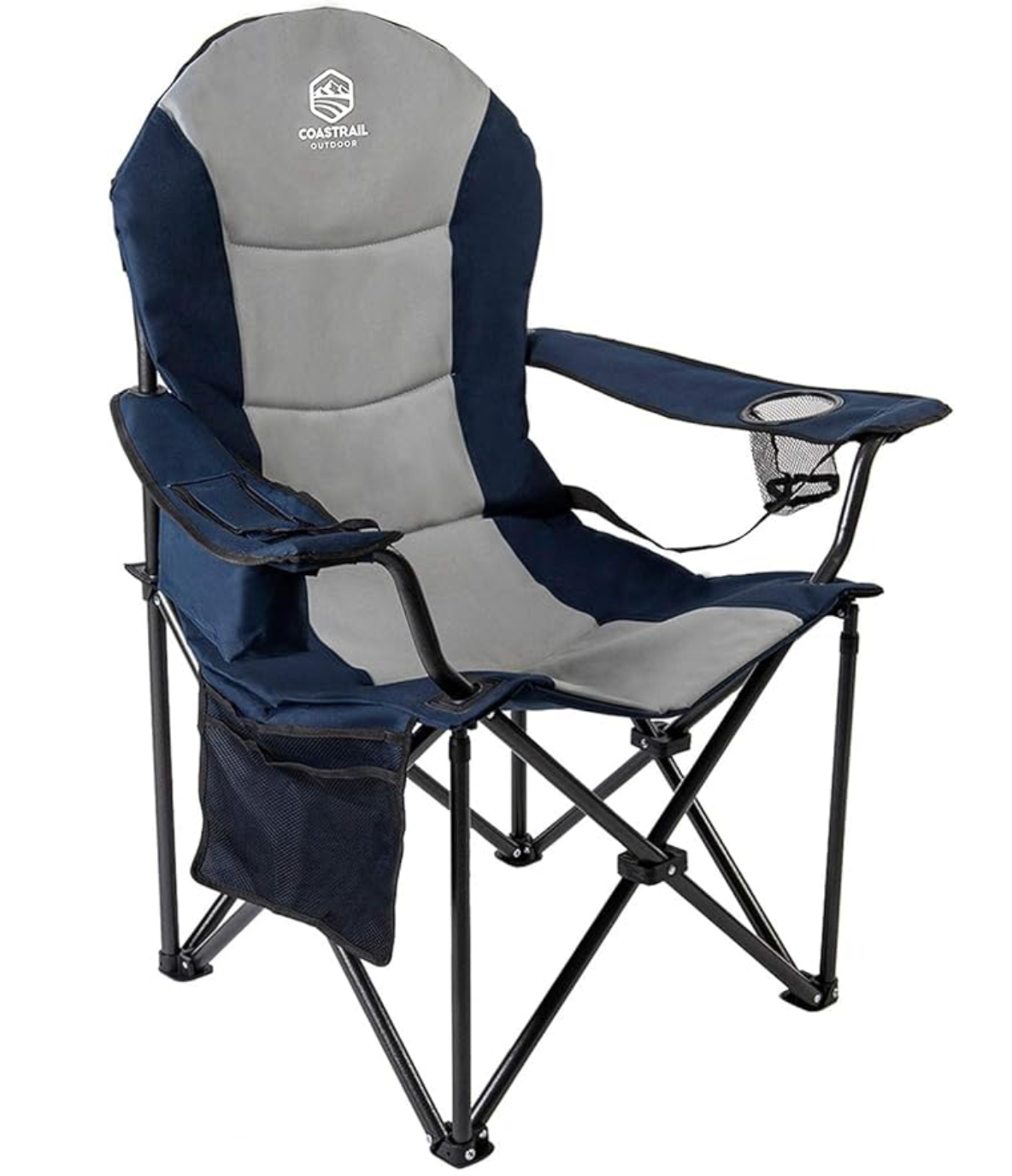 Coastrail Outdoor Camping Chair Oversized Padded Folding Quad Arm Chairs ORANGE