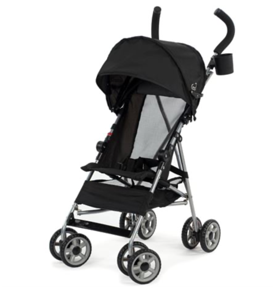 Kolcraft Cloud Umbrella Unisex 9.5 lb. Stroller, Black for Child/Toddler