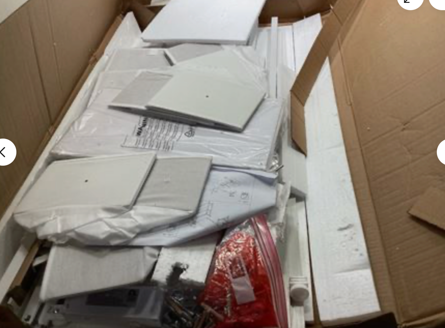 Lufeiya White L Shaped Computer Desk