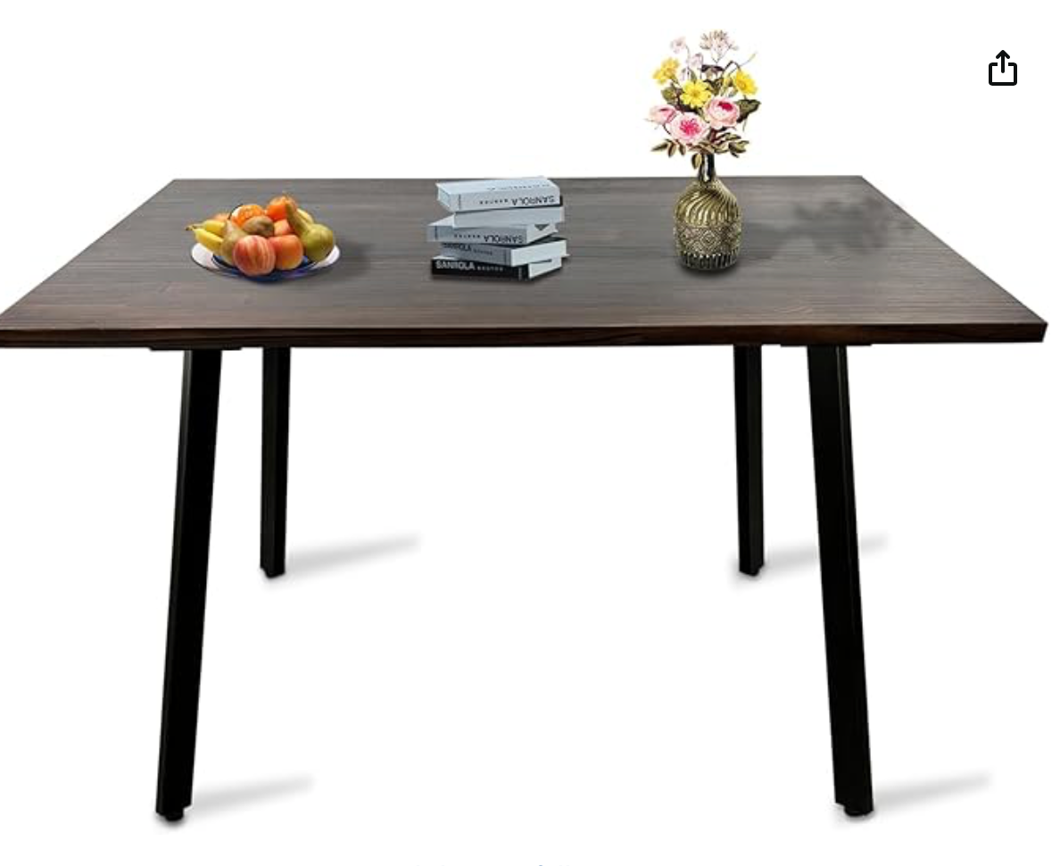 Dining Table for 2-4 People, Solid Pine Wood Kitchen Table 32 inch (80 cm),