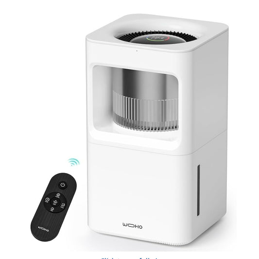 Evaporative Humidifier for Bedroom, 2.11Gal/8L Quiet Humidifiers Large Room
