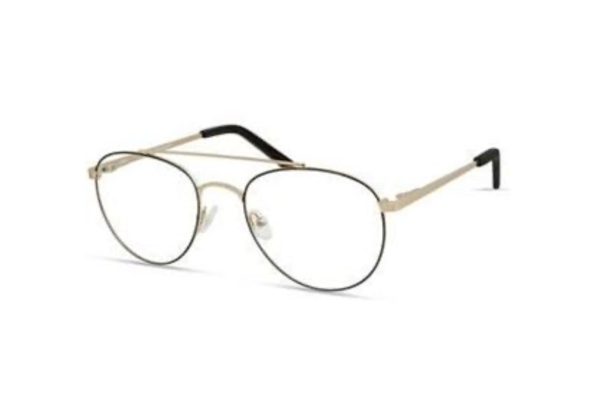 Hard Candy Women S HC54 BLUEGLD Blue/Gold Eyeglass Frames