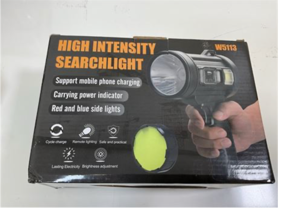 MIXILIN Rechargeable Spotlight, 1000,000 Lumens Handheld Hunting Flashlight Led